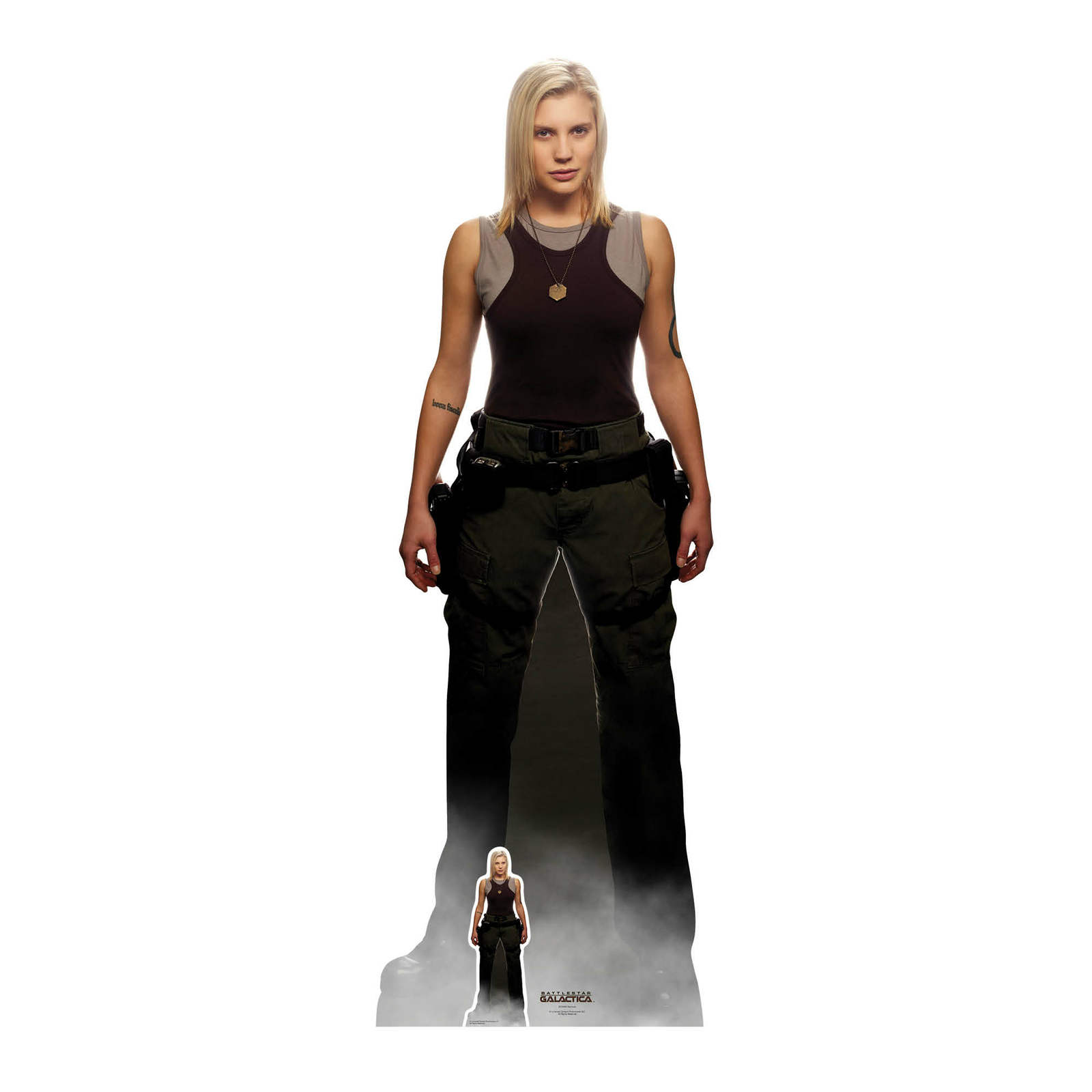 Starbuck Battlestar Galactica Official Lifesize Cardboard Cutout & FREE Mini