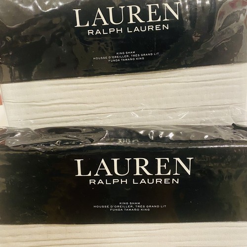 Ralph Lauren SPENCER MATELASSE QUILTED King Sham SAGE Set Of Two - Picture 6 of 15