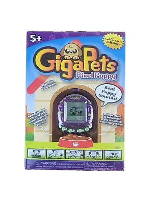 Giga Pets Pixel Puppy Purple Digital Virtual Animal Pet Toy Collector s Edition