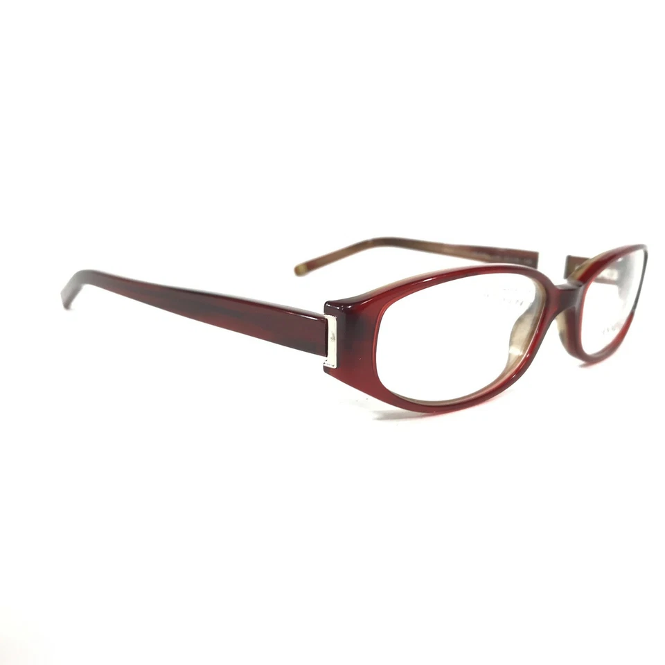 Monturas de gafas Anne Klein AK 8083 208 rojo transparente redondo ovalado borde completo 51-16-135 Foto 2 de 4