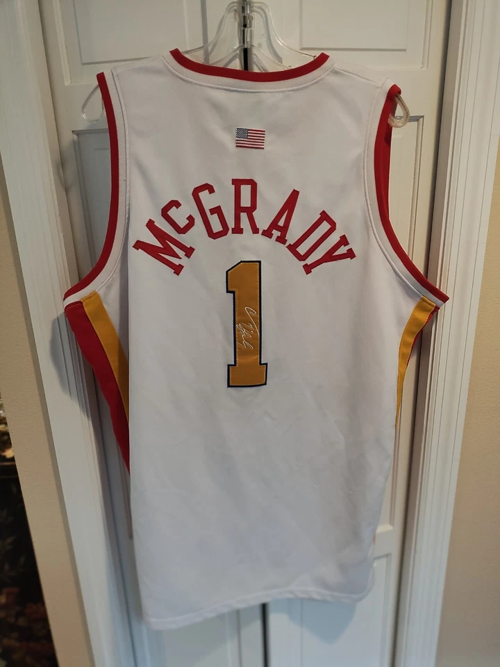 High School Legends Men's White McDonalds #1 Tracy Mc Grady Jersey - Size 52 - Image 4 of 4