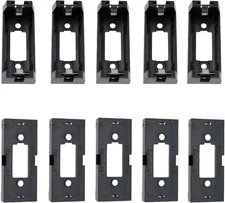 10Pcs Black Battery Holder Case Box Clip for CR123 CR123A Lithium Battery