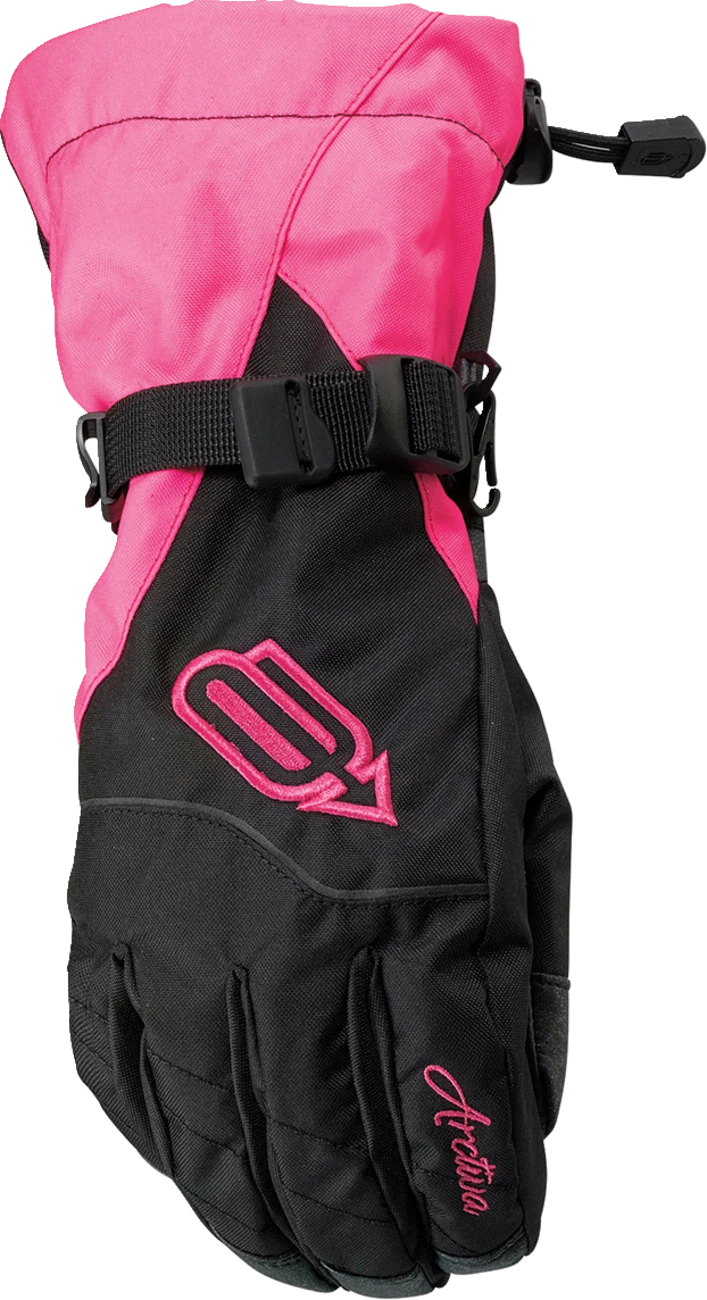 Arctiva Womens Pivot Snow Gloves Black/Pink