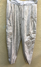 Athleta Joggers Pants Size 4 Venture Subtle Animal Print Tapered Cuff AS IS