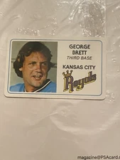 1981 Perma-Graphics Baseball SuperStar Credit Card GEORGE BRETT NM-MT!