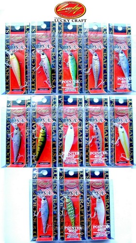 LUCKY CRAFT Pointer 48 SP Fishing Lure Japan Hard Bait,Trout, Chub, Perch,Pike - Afbeelding 1 van 17