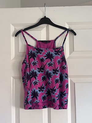 Candy Couture Baggy bauchfreies Trägertop Bluse T-Shirt rosa blau Strand 12-13 Jahre