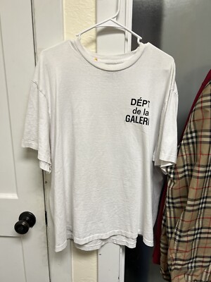 Gallery Dept French Souvenir Logo Vintage Washed White T-Shirt Men s Size XL