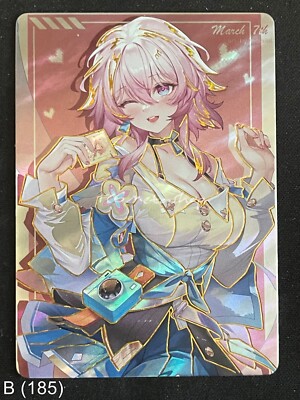   B 185 March 7th Honkai Star Rail Anime Waifu ACG Spicy Card 