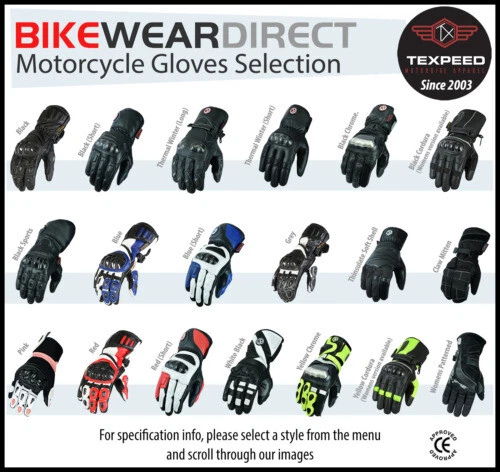 Cowhide Leather Motorcycle & Motorsports Gloves