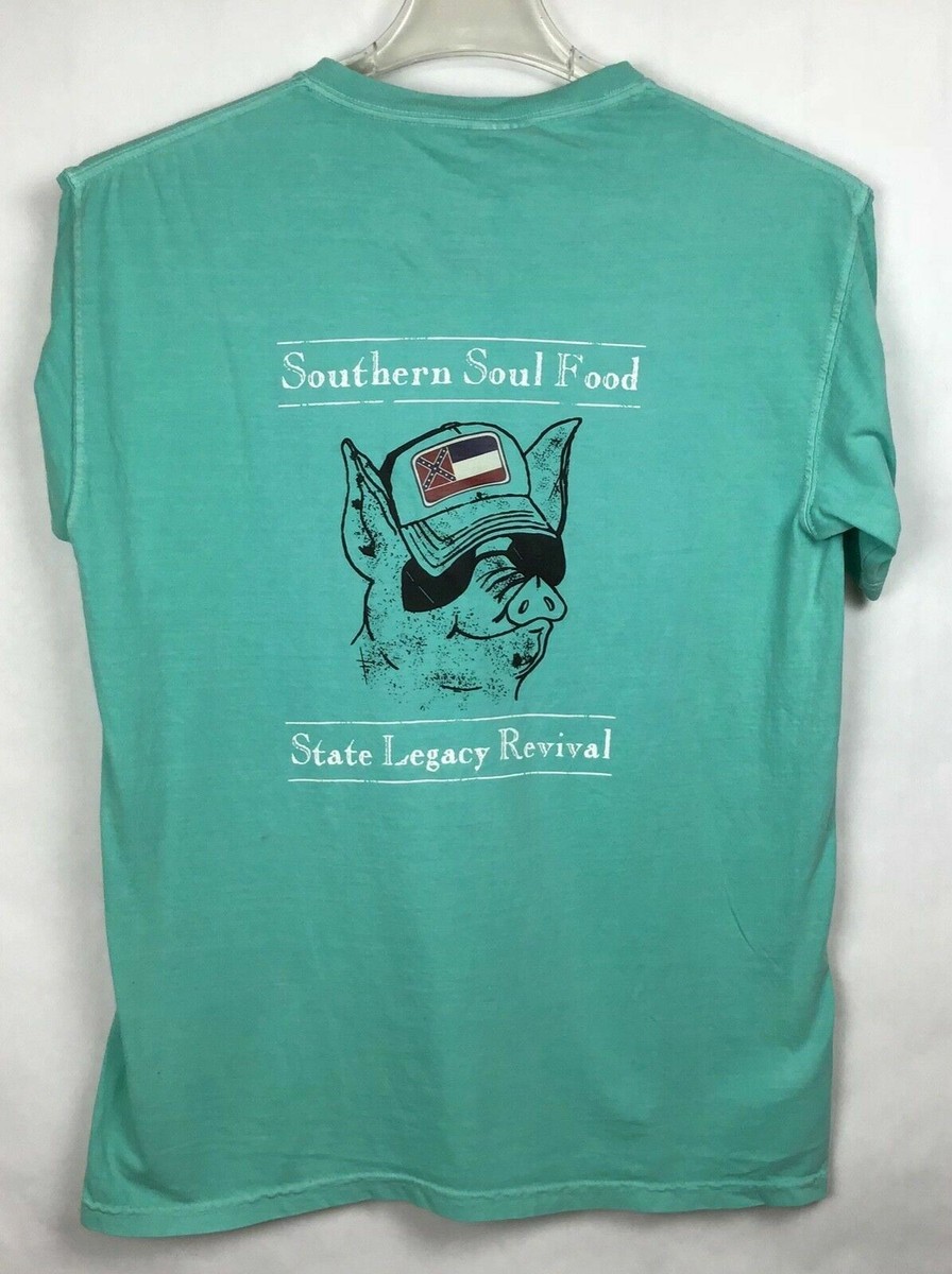 SL Revival State Legacy Southern Soul Food Pig BBQ Hog T-Shirt