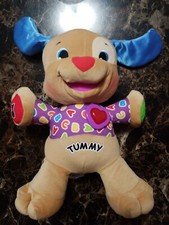 Fisher-Price Musical Laugh N Learn Tummy Learning Dog Plush Stuffed Toy Animal