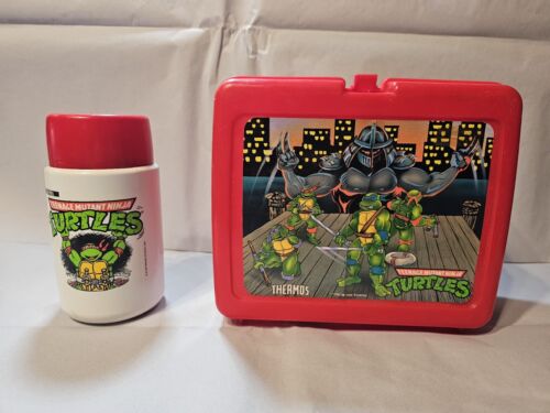 Teenage Mutant Ninja Turtle Plastic Lunchbox Thermos Set