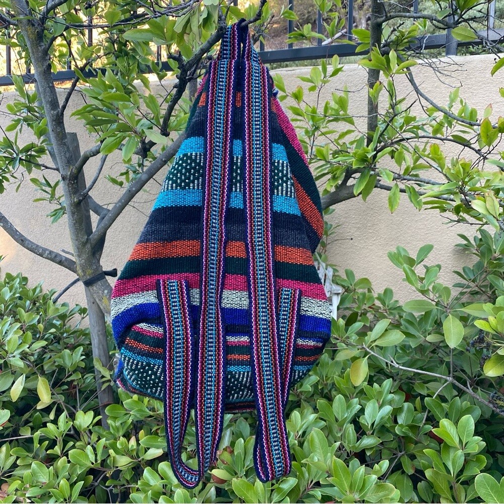 Mexican inspired drawstring multi colors vibrant … - image 2