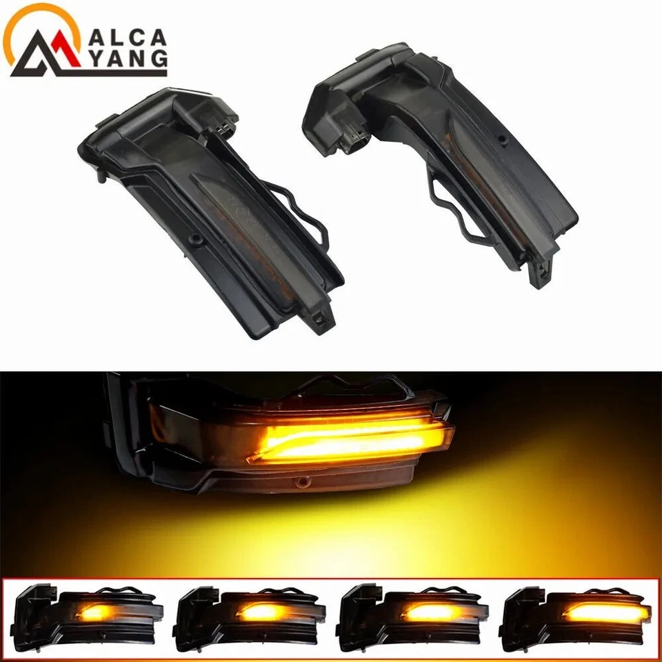 Indicador de espejo retrovisor lateral dinámico LED (genérico) para Audi Q2 Q3 2018-2023 Foto 2 de 4