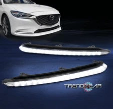 For 2019-2020 Mazda 6 Front Bumper LED DRL Signal Fog Lights Chrome Left+Right
