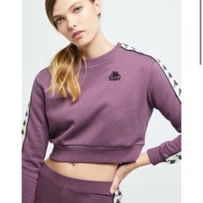 NEW Kappa 222 Banda Bacroy Cropped Sweatshirt. Size Medium