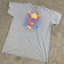 Vintage Winnie The Pooh Night Shirt/Gown OSFM Grey 00s Y2K Disney Nighttime