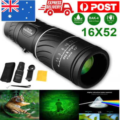16x52 Monocular Dual Focused Optics Zoom Telescope For Birds - Main Image