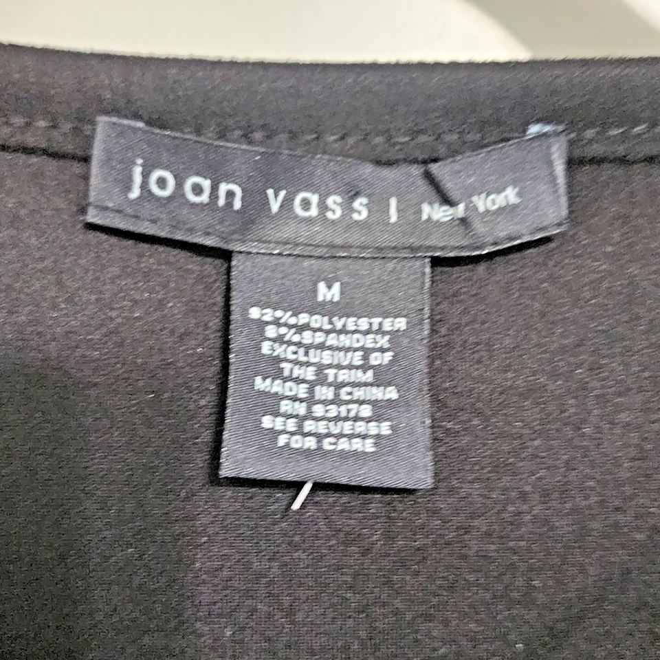 Joan Vass New York Chaqueta Negra Imitación Gamuza Ligera Vaquera Occidental m Foto 3 de 4