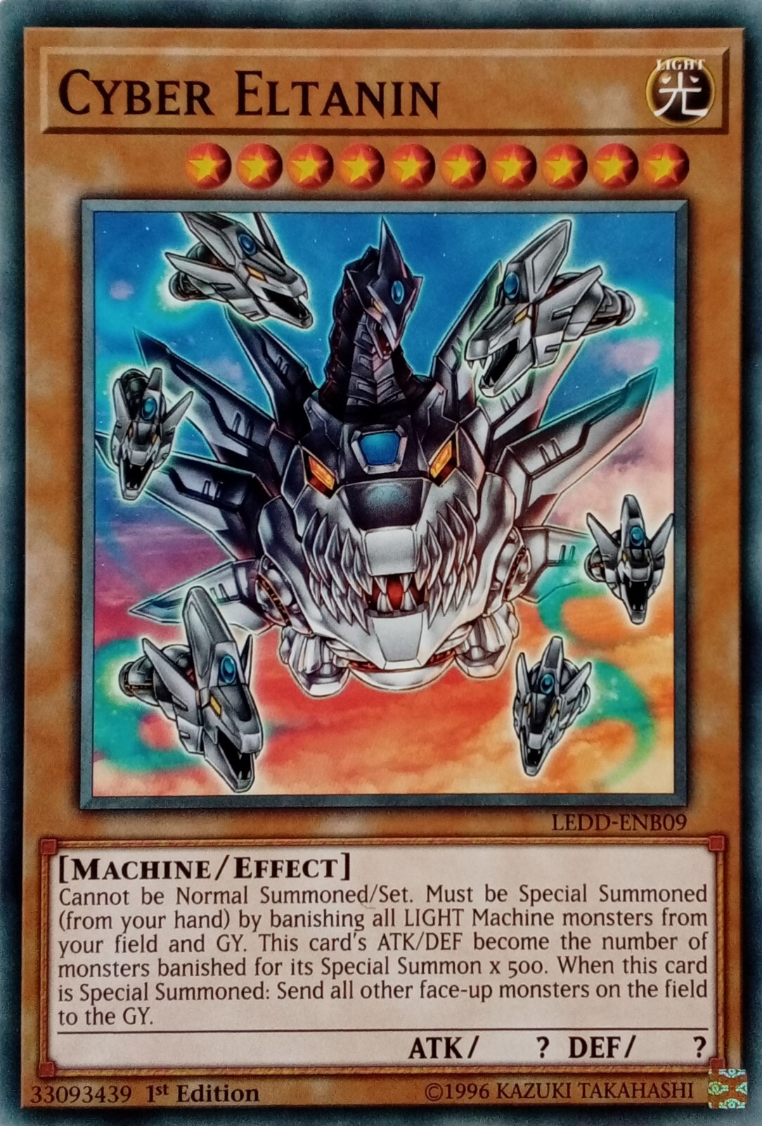LEDD-ENB09 Cyber Eltanin Common 1st Edition YuGiOh Trading Card
