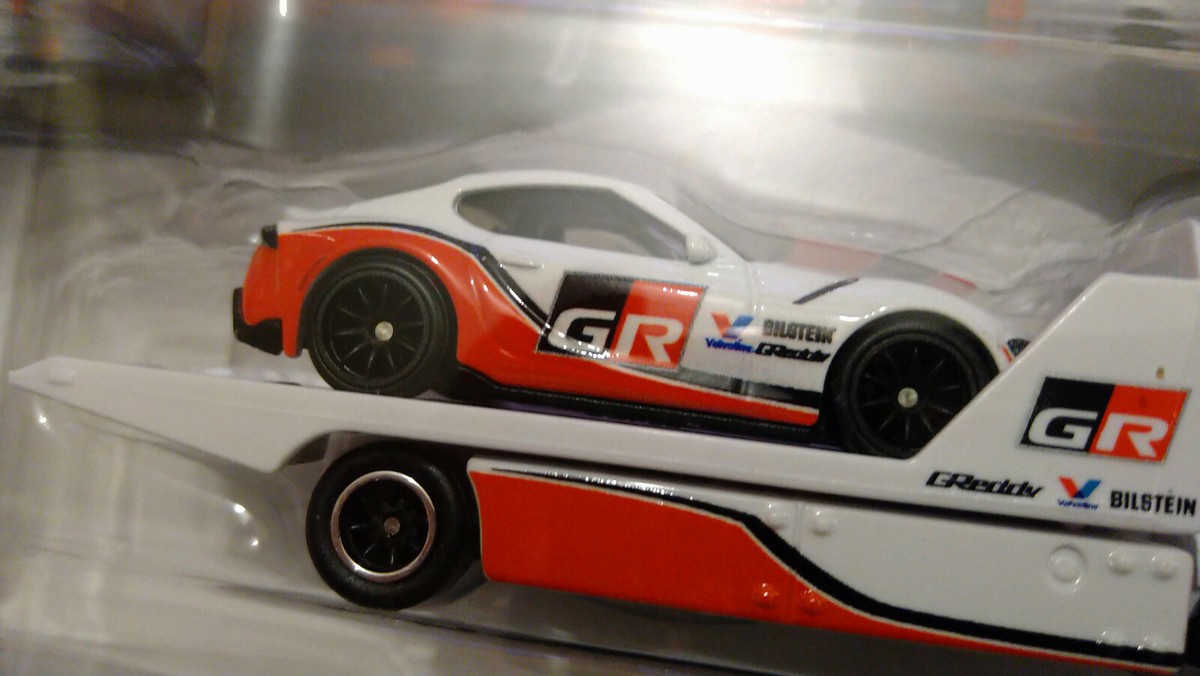 Hot Wheels '21 Toyota GR Supra Aero Lift - Team Transport #37 Die-Cast Car - View #9