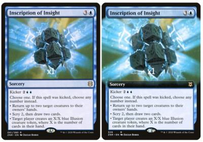 MTG Zendikar Rising ZNR Inscription of Insight MINT (SELECT)