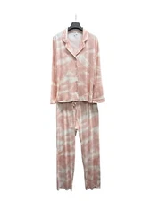 Nordstrom Moonlight Eco Knit Pajamas Tie Dye Pink Size M-L