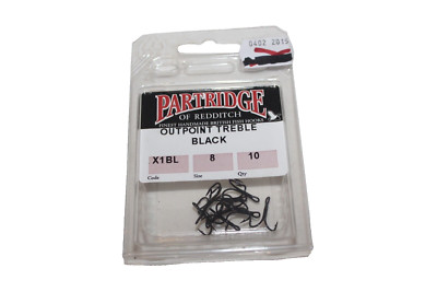 PARTRIDGE OF REDDITCH-HAKEN-DRILLINGE-HANDMADE-BLACK-SIZE 8