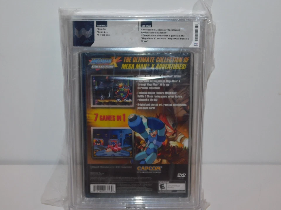 WATA 10 A++ MEGA MAN X COLLECTION SONY PS2 Sealed Graded 2005 MINT GEM - RARE - Image 4 of 4