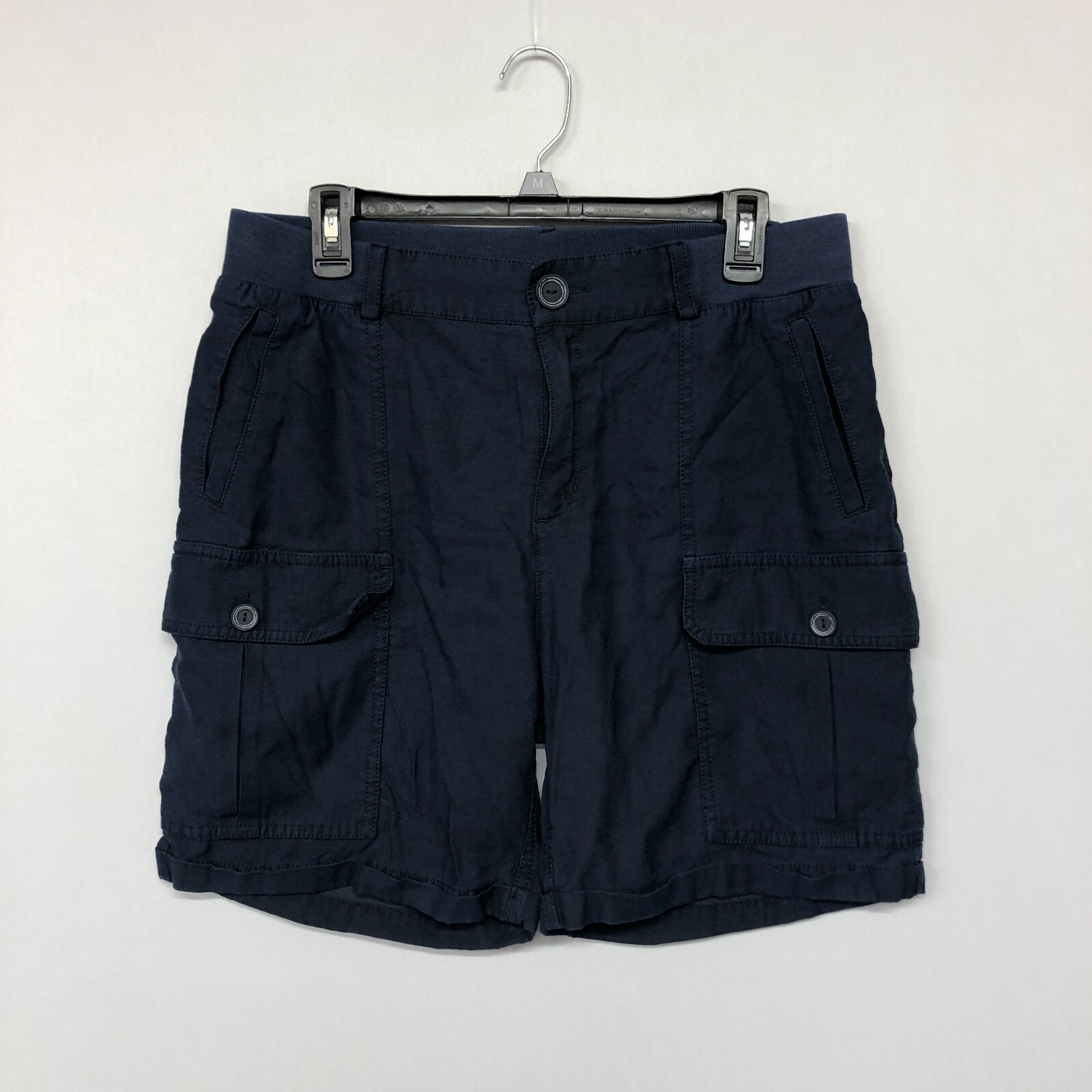 Soft Surroundings Women Cargo Bermuda Shorts Size PM Petite Medium Blue B196 6 eBay