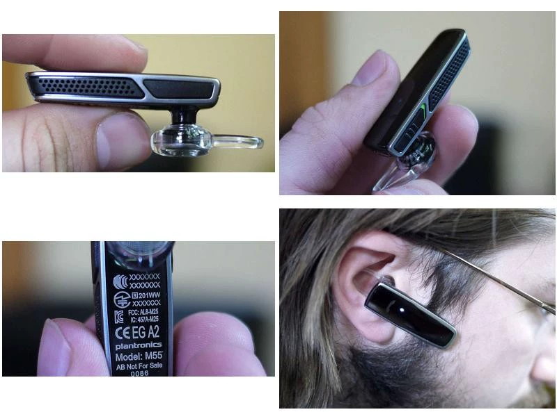 Plantronics M55 Headset Black Wireless Bluetooth Headset | eBay