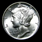 1941 Mercury Dime Silver ---- Gem BU FB Condition Stunning Coin ---- #518Z