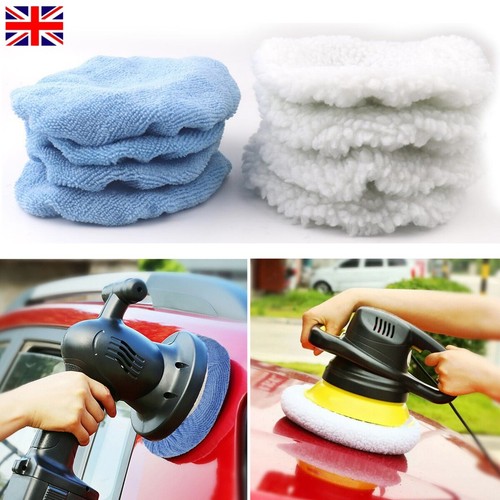 8x Microfiber Polisher Polishing Pads Wax Wash 56 inch Car