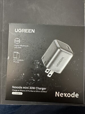 30W USB C Charger, Nexode Foldable Gan PPS Compact Fast Wall Charger Block, USB
