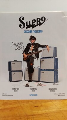 SUPRO GUITAR AMPLIFIERS 2012 JOE PERRY AEROSMITH GUITAR PRINT AD 11 X 8.5 p1