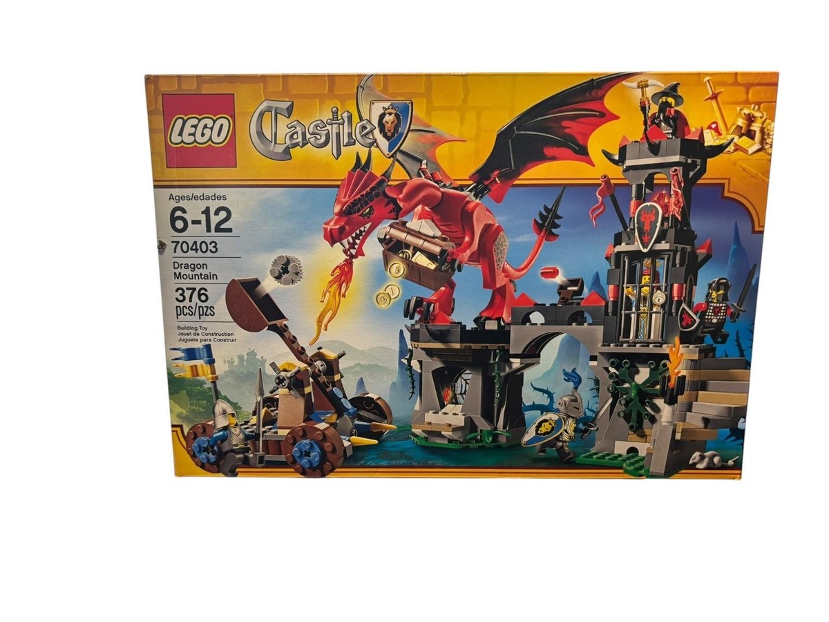 LEGO Castle Dragon Mountain 70403 red Knight Evil Wizard Princess 