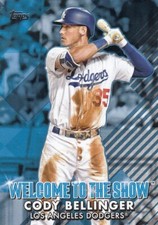 CODY BELLINGER TOPPS WELCOME TO THE SHOW BLUE LOS ANGELES DODGERS #21 2022 22