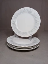 4 Lynn's Fine China 7 1/2" Salad Plates In The Pines Pattern
