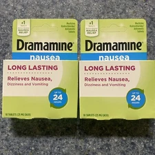 Dramamine-N Long Lasting Formula Nausea Relief 2 Pack x 10 Ct Each