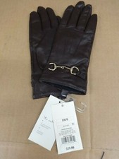 NWT A New Day Target Brand Brown Leather SDYXW16209 Women Gloves Size XS/S
