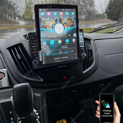 For 2015 2016 2017 2018 2019 Ford Transit Apple Carplay Radio Android 13 RDS SWC