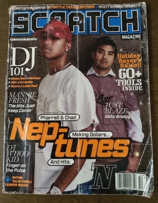 SCRATCH HIP-HOP MAGAZINE VOL. 3 WINTER 2005 PHARRELL & CHAD NEPTUNES COVER