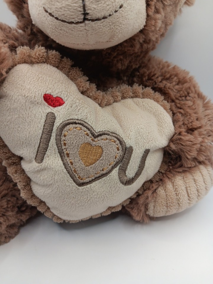 Teddy Bear 10" Plush Linzy I Love You Stuffed Animal Hand Made eBay