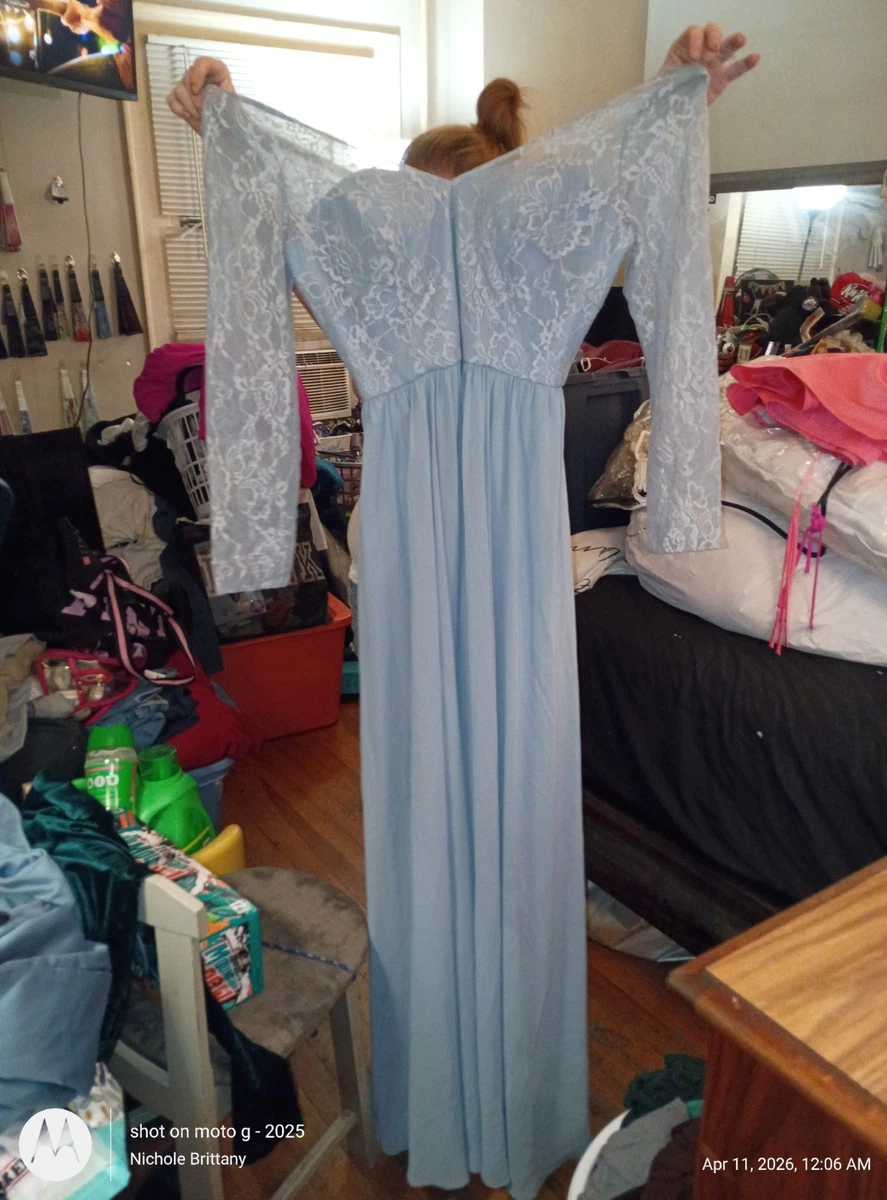 Long Sleeve Gray Bridesmaid Dresses for sale | eBay