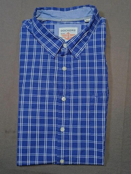 Men Dockers Shirt Multicolor Cotton XXL #1QJA