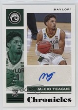 2021-22 Chronicles Draft Picks Rookie Signatures Black MaCio Teague Auto 0v72