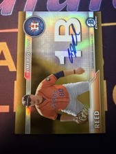 2016 Bowman Chrome - Prime Position Autographs A.J. Reed #PPA-AR Gold Refractor