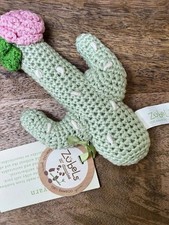 Z bel's Cactus Rattle Green Pink NWT