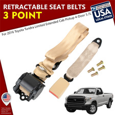 For 2016 Toyota Tundra Limited Extended Cab Pickup 3 Point Retractable Seat Belt For 2016 Toyota Tundra Limited Extended Cab Pickup 3 Point Retractable Seat Belt